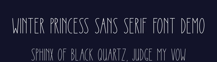 Winter Princess Sans Serif Font Demo by jimtypestudio — Sans Serif Font — thumbnail 2