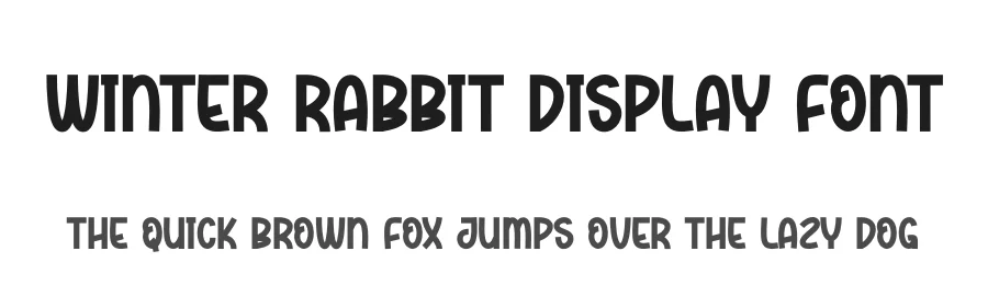 Winter Rabbit Display Font by andikastudio — Display Font