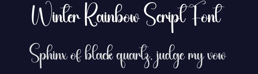 Winter Rainbow Script Font by creativeletter — Script Handwritten Font — thumbnail 2