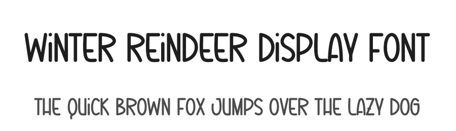 Winter Reindeer Display Font by creativeletter — Display Font