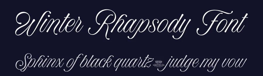 Winter Rhapsody Font by Subectype Studio — Script Handwritten Font — thumbnail 2