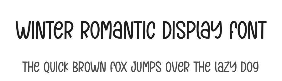 Winter Romantic Display Font by andikastudio — Display Font