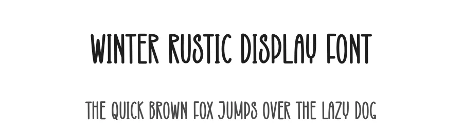 Winter Rustic Display Font by creativeletter — Display Font