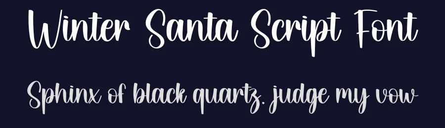 Winter Santa Script Font by creativeletter — Script Handwritten Font — thumbnail 2