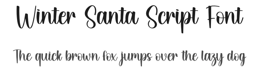 Winter Santa Script Font by creativeletter — Script Handwritten Font