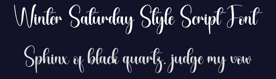 Winter Saturday Style Script Font by creativeletter — Script Handwritten Font — thumbnail 2