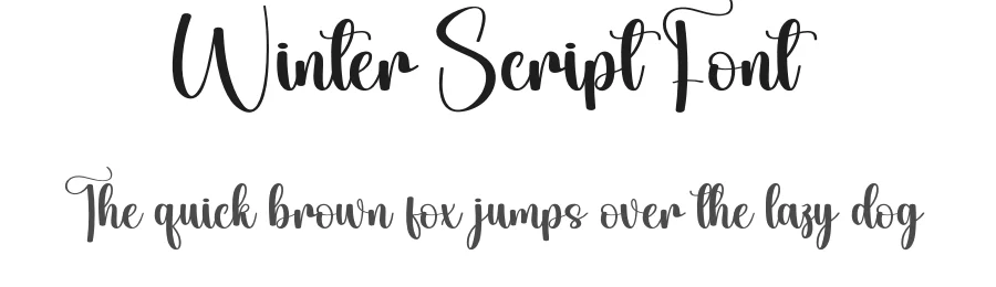 Winter Script Font by andikastudio — Script Handwritten Font