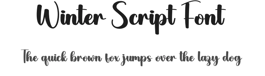 Winter Script Font by creativeletter — Script Handwritten Font