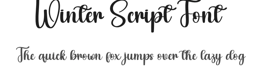 Winter Script Font by andikastudio — Script Handwritten Font