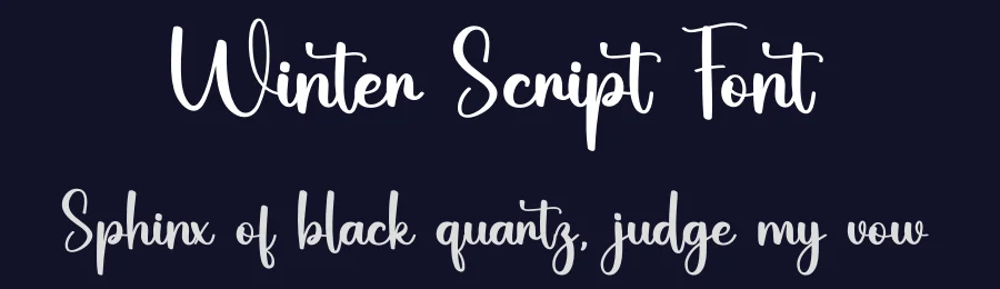 Winter Script Font by ade gilang — Script Handwritten Font — thumbnail 2