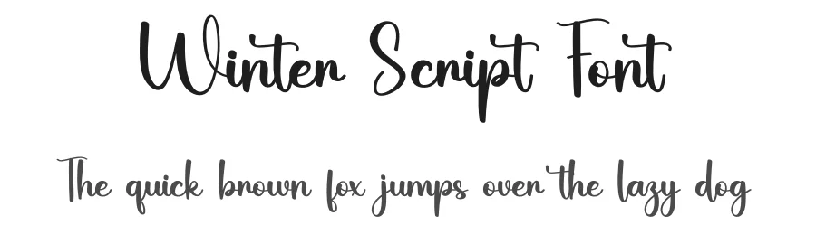 Winter Script Font by ade gilang — Script Handwritten Font