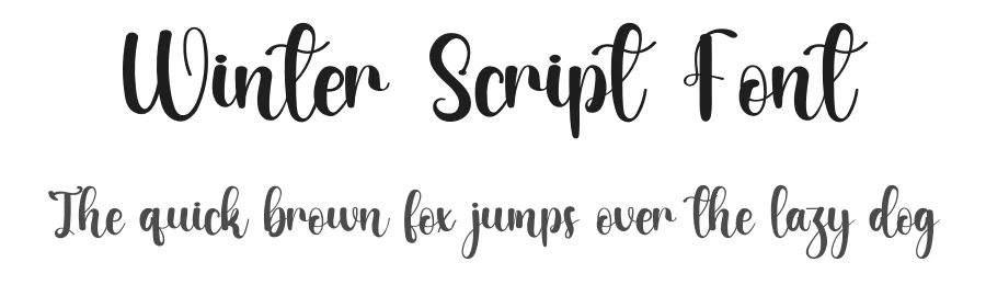 Winter Script Font by inermediaSTUDIO — Script Handwritten Font
