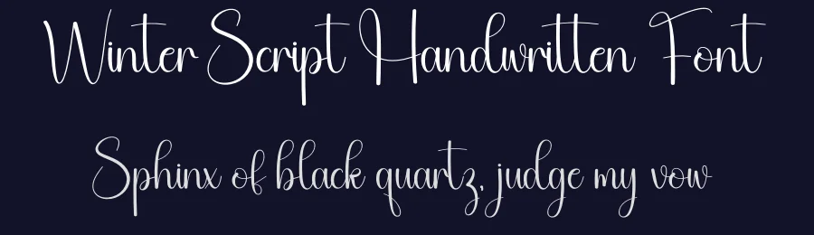 Winter Script Handwritten Font by creativeletter — Script Handwritten Font — thumbnail 2