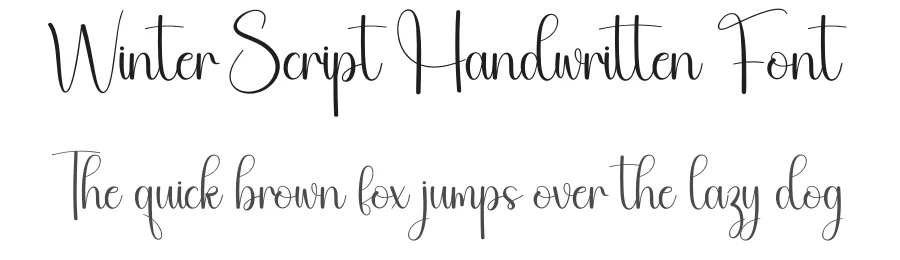 Winter Script Handwritten Font by creativeletter — Script Handwritten Font