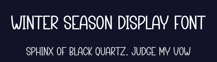 Winter Season Display Font by andikastudio — Display Font — thumbnail 2