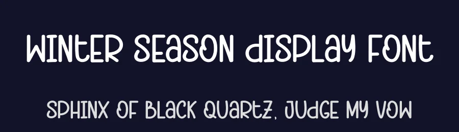 Winter Season Display Font by andikastudio — Display Font — thumbnail 2