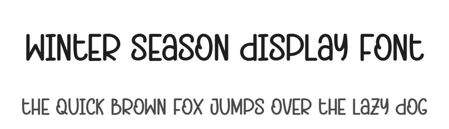 Winter Season Display Font by andikastudio — Display Font
