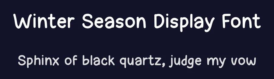 Winter Season Display Font by Craftedtype — Decorative Font — thumbnail 2
