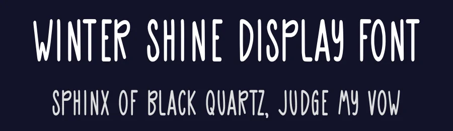 Winter Shine Display Font by Craftedtype — Decorative Font — thumbnail 2