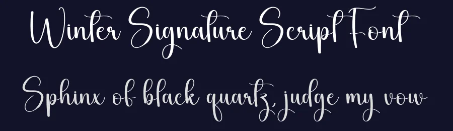Winter Signature Script Font by andikastudio — Script Handwritten Font — thumbnail 2