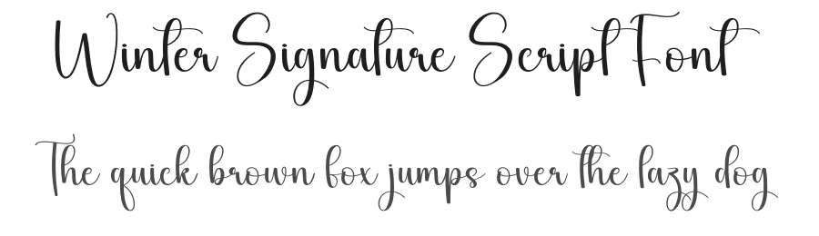 Winter Signature Script Font by andikastudio — Script Handwritten Font