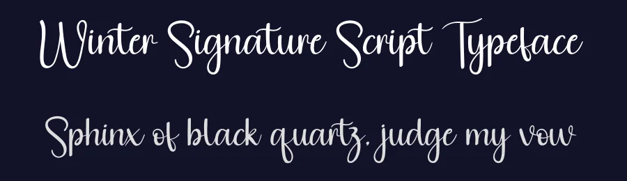 Winter Signature Script Typeface by andikastudio — Script Handwritten Font — thumbnail 2