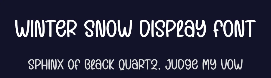 Winter Snow Display Font by andikastudio — Display Font — thumbnail 2