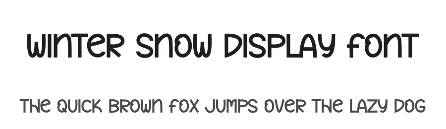 Winter Snow Display Font by andikastudio — Display Font