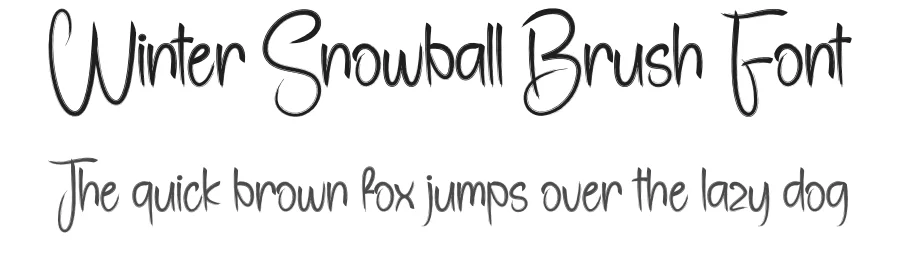 Winter Snowball Brush Font by creativeletter — Script Handwritten Font
