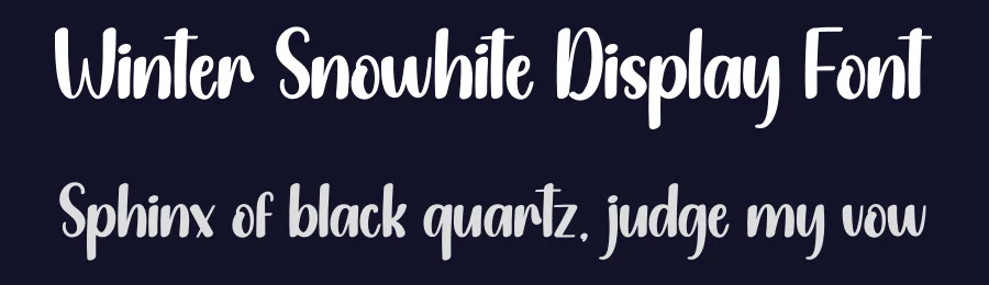 Winter Snowhite Display Font by creativeletter — Display Font — thumbnail 2
