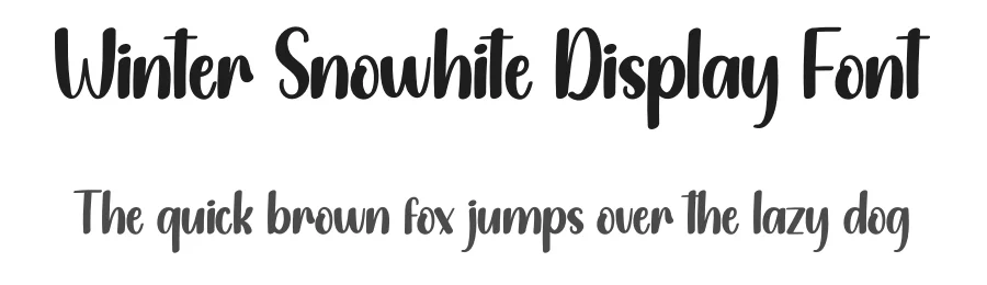 Winter Snowhite Display Font by creativeletter — Display Font
