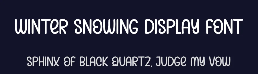 Winter Snowing Display Font by andikastudio — Display Font — thumbnail 2
