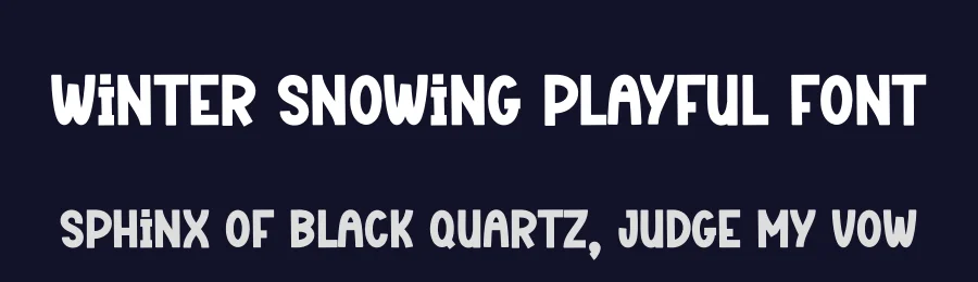 Winter Snowing Playful Font by creativeletter — Script Handwritten Font — thumbnail 2