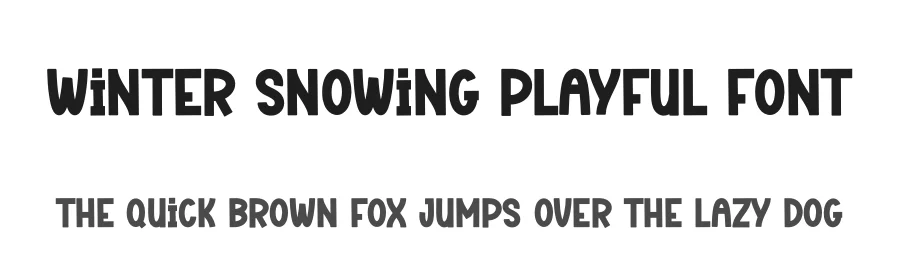 Winter Snowing Playful Font by creativeletter — Script Handwritten Font