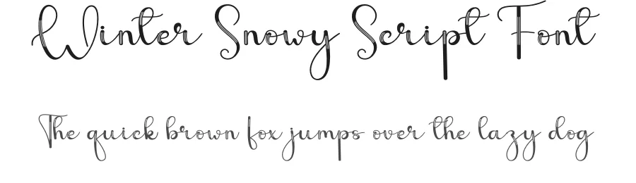 Winter Snowy Script Font by andikastudio — Script Handwritten Font