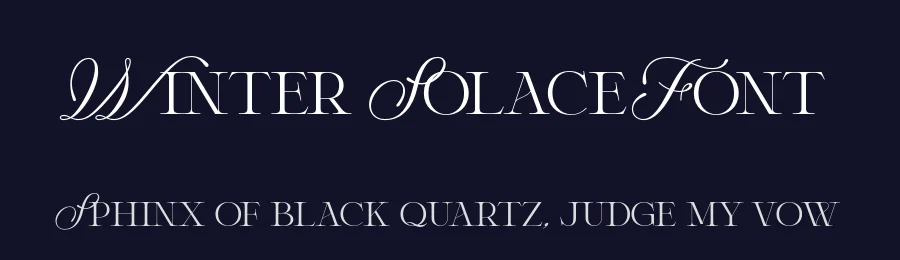 Winter Solace Font by Krismagraph — Serif Font — thumbnail 2