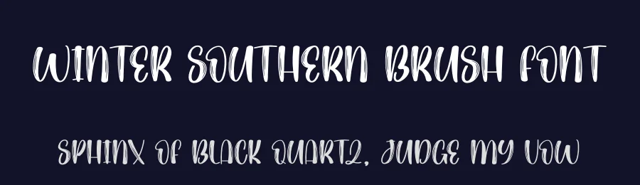 Winter Southern Brush Font by creativeletter — Script Handwritten Font — thumbnail 2