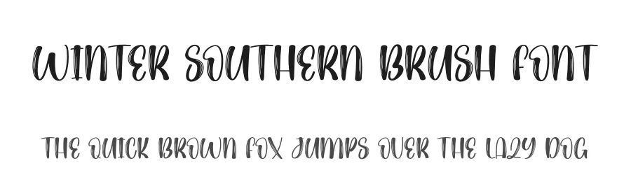 Winter Southern Brush Font by creativeletter — Script Handwritten Font
