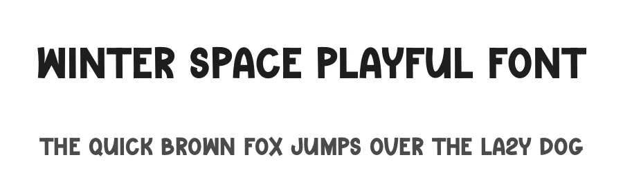 Winter Space Playful Font by freshtypeink — Display Font