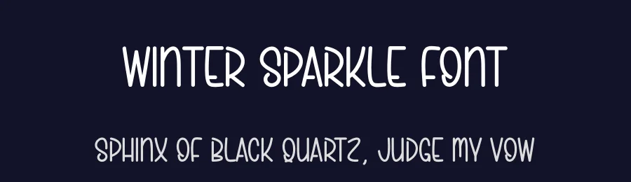 Winter Sparkle Font by andikastudio — Display Font — thumbnail 2