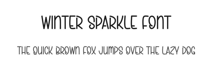 Winter Sparkle Font by andikastudio — Display Font
