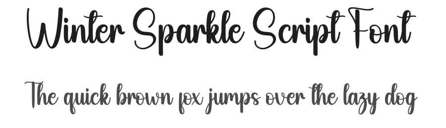 Winter Sparkle Script Font by andikastudio — Script Handwritten Font