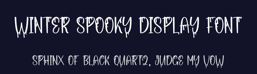 Winter Spooky Display Font by andikastudio — Display Font — thumbnail 2