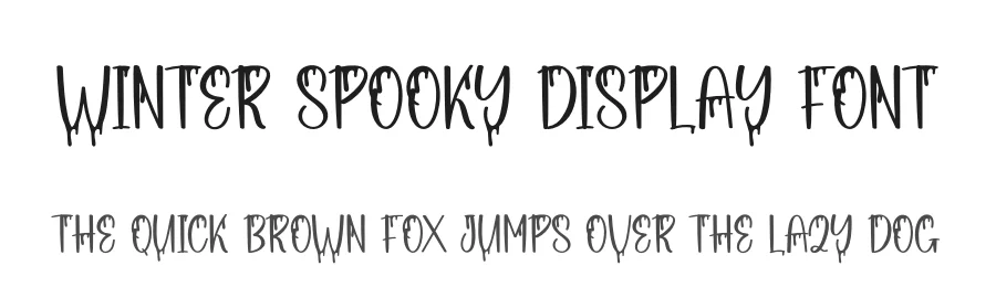 Winter Spooky Display Font by andikastudio — Display Font