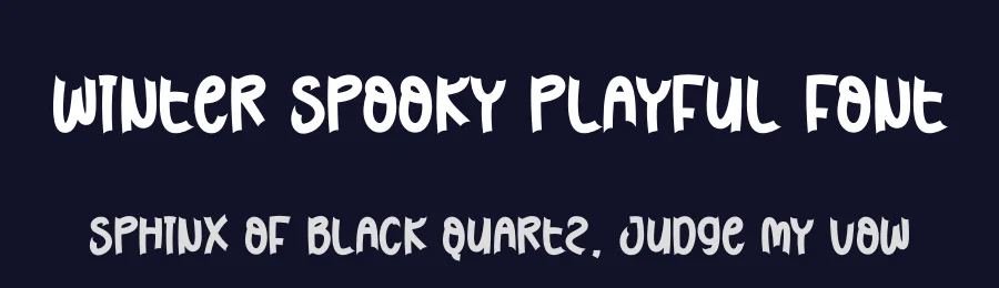 Winter Spooky Playful Font by creativeletter — Script Handwritten Font — thumbnail 2