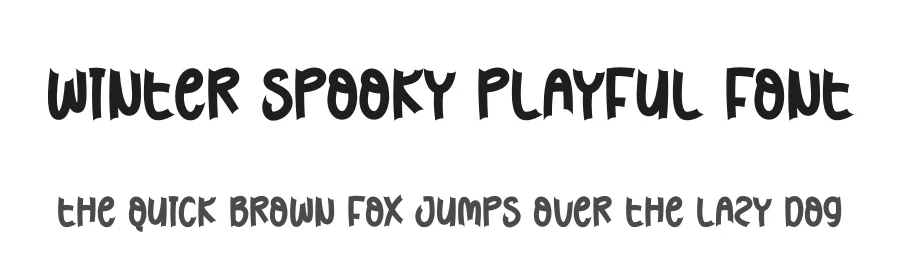 Winter Spooky Playful Font by creativeletter — Script Handwritten Font
