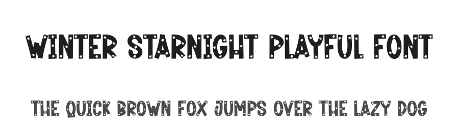 Winter Starnight Playful Font by creativeletter — Display Font
