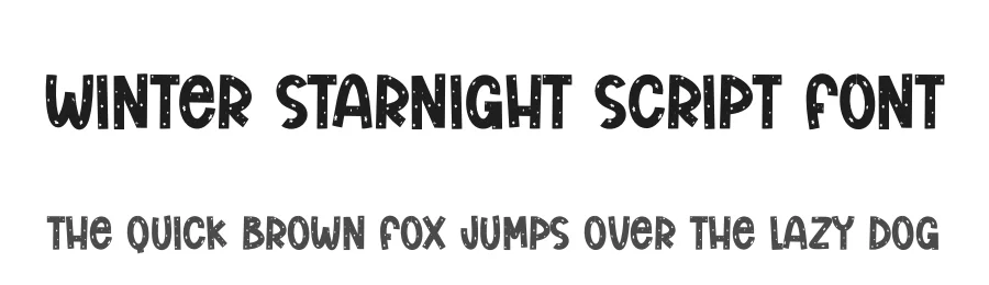 Winter Starnight Script Font by creativeletter — Display Font