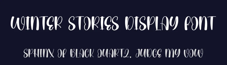 Winter Stories Display Font by andikastudio — Display Font — thumbnail 2