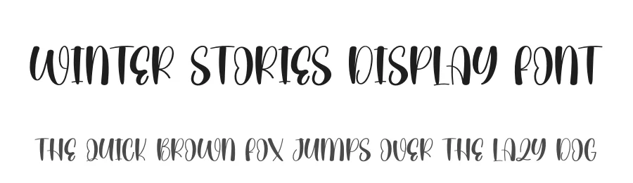 Winter Stories Display Font by andikastudio — Display Font